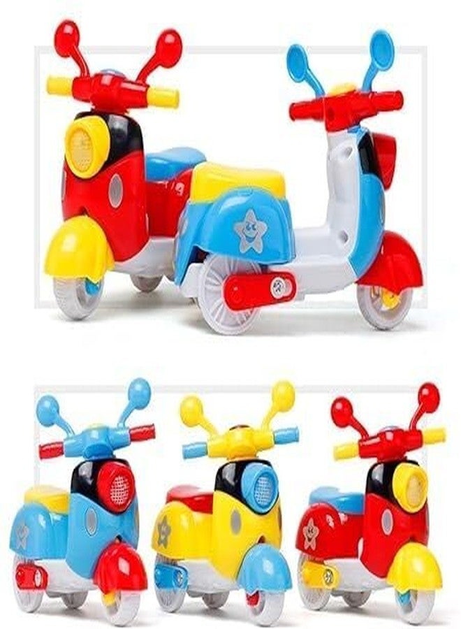 HDA GROUP Friciton Mini Scooter Toys for Kids - Realistic Design Vehicle Toy for Kids 3+ Years for Indoor & Outdoor Play | Safe & Durable Toy for Ultimate Fun(Multicolor) - Image 2